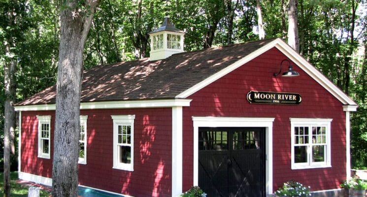 red painted barn