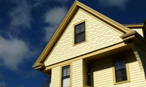 yellow painted exterior painting Lexington ma