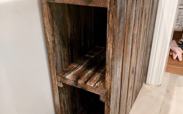 Bathroom Crate side table