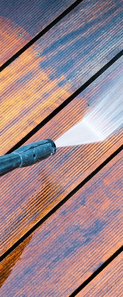 deck staining service power washing deck